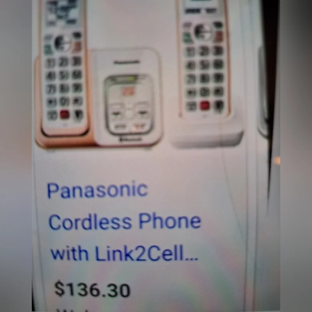 Panasonic Cordless Phone With Link2Cell BLUETOOTH CELL CONNECT
